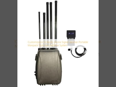 Personalizzazione 6 bande Drone Signal Jammer Portable Manpack Style Uav Defense System