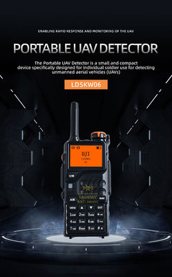 comprare Dispositivo indossabile di rilevamento dei droni con batteria da 5000 mAh e antenna a banda completa da 300 MHz a 6000 MHz fabbricazione online