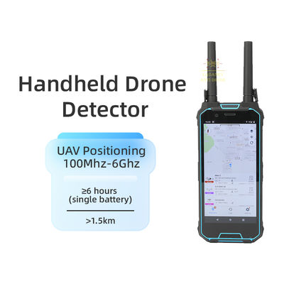 Acquistare Rilevatore di droni portatile 3KM 100M-6Ghz Localizzatore UAV portatile 1.5G 2.4G 5.8G Allarme GPS Localizza FPV Dji Traccia Posizionamento pilota fabbricazione online