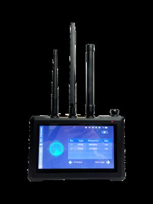 comprare 1.5km 70MHz-6.2GHz Full-band Drone Detector 500MHz-6GHz FPV Full Coverage Video Captureand Storage 1+N Modalità di lavoro con orologi Collaborazione di squadra Progettazione portatile fabbricazione online