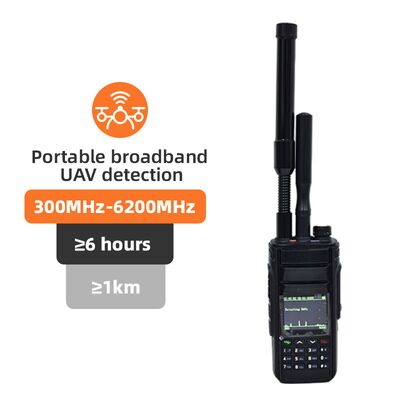 comprare 2KM Detettore di droni portatile 300M~6.2Ghz 1.5G 2.4G 5.2G 5.8G Portable UAV FPV Dji Dron Detect System Detector fabbricazione online