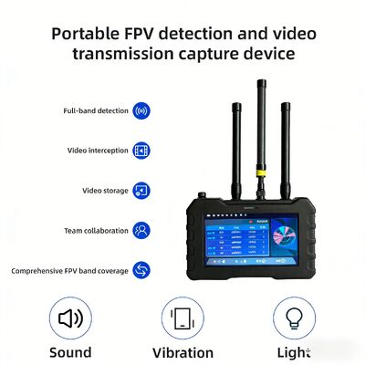 comprare Rilevatore di droni portatile 70-6200MHz con raggio di rilevamento di 1,5 km e touchscreen da 7 pollici per il monitoraggio e il controllo di sicurezza degli UAV fabbricazione online