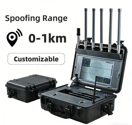 comprare Dispositivo di rilevamento mobile anti-drone 30MHz-6GHz Sistema di rilevamento portatile di UAV e GPS Spoofing, apparecchiatura integrata di rilevamento e espulsione di droni con touchscreen da 13,3 pollici fabbricazione online