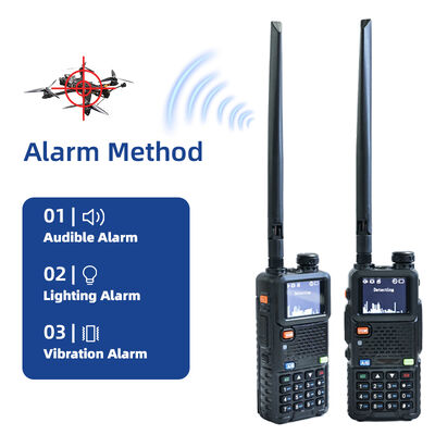 comprare Detezione di droni portatili a 2 km 300-6200MHz Detector di droni a doppia modalità con avviso e monitoraggio super precoci Ampia gamma di modelli di rilevamento Copertura completa della banda di frequenza fabbricazione online