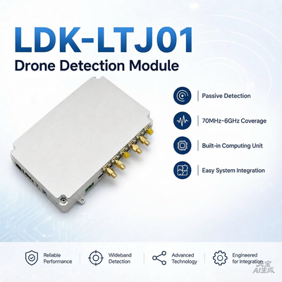 comprare 70-6000MHz High Precision Drone Detection Module: unità di calcolo integrata per l'identificazione delle impronte digitali elettroniche DJI e Autel per i sistemi anti-drone fabbricazione online