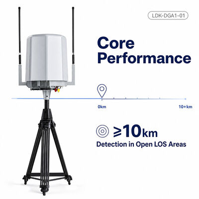 Acquistare LDK-DGA1-01 Rilevamento drone fisso 10KM 70MHz-6GHz Dispositivo di monitoraggio e rilevamento della direzione UAV per esterni a bassa quota fabbricazione online