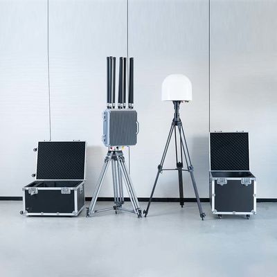 70-6GHZ Full Frequency Band Detection Fixed Drone Detection and Jamming Equipment with 360° Integrated FPV Video Transmission