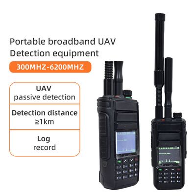2KM Handheld Dron Detector 300M~6.2Ghz 1.5G 2.4G 5.2G 5.8G Portable UAV FPV Dji Dron Detect System Detector