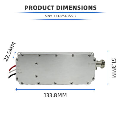 High-Gain 80W GaN Module RF Power Amplifier for Anti-Drone Systems 6700-7500MHz Bands